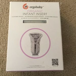 Ergo organic cotton infant insert for ergo carrier